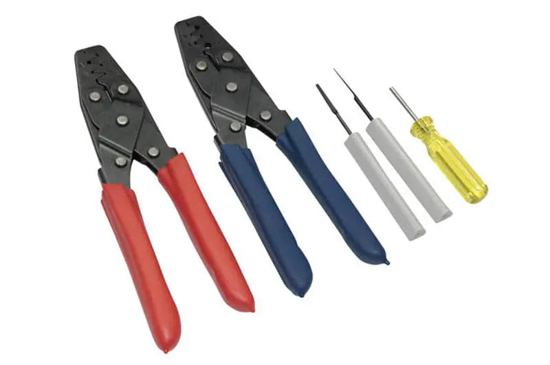 Haltech Dual Crimper Set Inc 3 pin removal tools